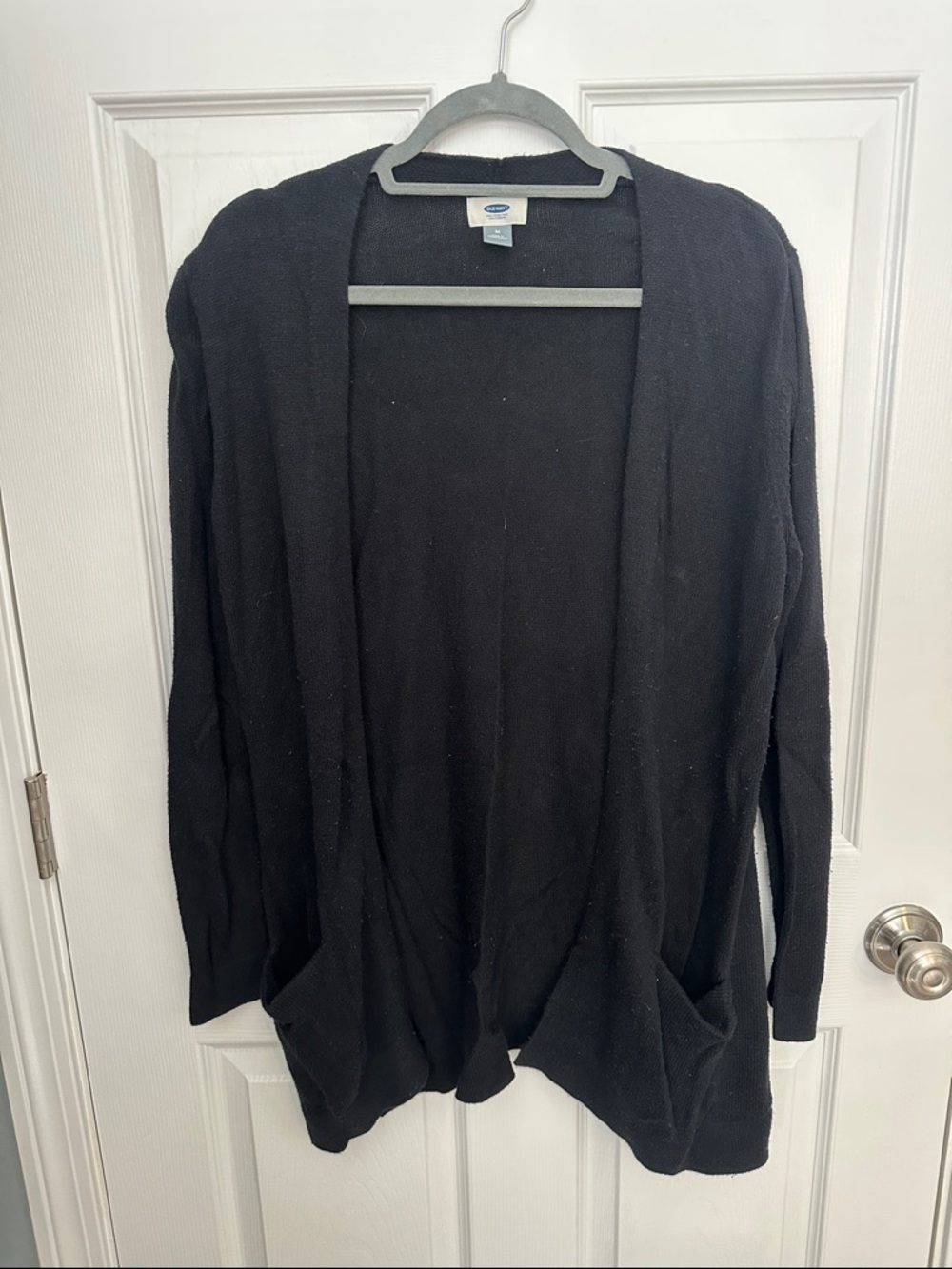 Old Navy Black Open-Front Women's Cardigan with Pockets